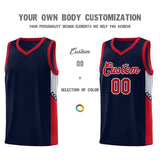 Custom Side Stripe Fashion Sports Uniform Basketball Jersey Embroideried Your Team Logo