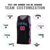 Custom Tank Top Side Two-Color Triangle Splicing Sports Fashion Uniform Basketball Jersey Add Logo Number
