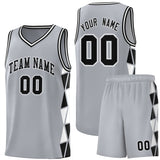 Custom Traditional Side Two-Color Triangle Splicing Sports Uniform Basketball Jersey Text Logo Number