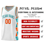 Custom Traditional Side Two-Color Triangle Splicing Sports Uniform Basketball Jersey Printed Logo Number