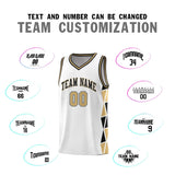 Custom Traditional Side Two-Color Triangle Splicing Sports Uniform Basketball Jersey Add Logo Number