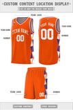 Custom Traditional Side Two-Color Triangle Splicing Sports Uniform Basketball Jersey Text Logo Number