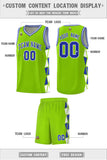 Custom Traditional Side Two-Color Triangle Splicing Sports Uniform Basketball Jersey Printed Logo Number