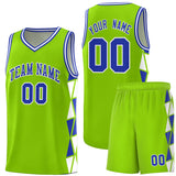 Custom Traditional Side Two-Color Triangle Splicing Sports Uniform Basketball Jersey Printed Logo Number