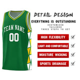 Custom Traditional Side Two-Color Triangle Splicing Sports Uniform Basketball Jersey Add Logo Number