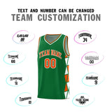 Custom Traditional Side Two-Color Triangle Splicing Sports Uniform Basketball Jersey Text Logo Number