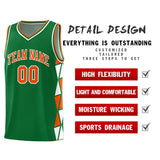 Custom Traditional Side Two-Color Triangle Splicing Sports Uniform Basketball Jersey Text Logo Number