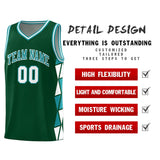 Custom Tank Top Side Two-Color Triangle Splicing Sports Fashion Uniform Basketball Jersey Add Logo Number