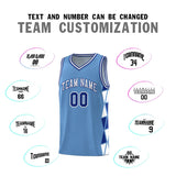 Custom Traditional Side Two-Color Triangle Splicing Sports Uniform Basketball Jersey Text Logo Number
