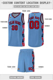 Custom Traditional Side Two-Color Triangle Splicing Sports Uniform Basketball Jersey Printed Logo Number