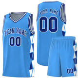 Custom Tank Top Side Two-Color Triangle Splicing Sports Fashion Uniform Basketball Jersey Add Logo Number