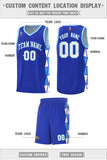 Custom Traditional Side Two-Color Triangle Splicing Sports Uniform Basketball Jersey Add Logo Number
