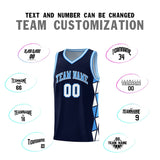 Custom Traditional Side Two-Color Triangle Splicing Sports Uniform Basketball Jersey Add Logo Number
