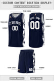 Custom Traditional Side Two-Color Triangle Splicing Sports Uniform Basketball Jersey Text Logo Number