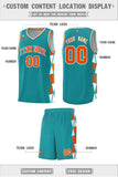 Custom Traditional Side Two-Color Triangle Splicing Sports Uniform Basketball Jersey Text Logo Number