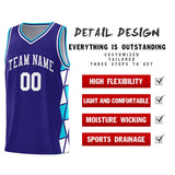Custom Tank Top Side Two-Color Triangle Splicing Sports Fashion Uniform Basketball Jersey Add Logo Number