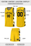 Custom Tank Top Side Two-Color Triangle Splicing Sports Fashion Uniform Basketball Jersey Add Logo Number