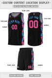 Custom Personalized Side Two-Color Triangle Splicing Sports Uniform Basketball Jersey For Unisex