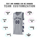 Custom Tank Top Side Two-Color Triangle Splicing Sports Uniform Basketball Jersey Printed Logo Number