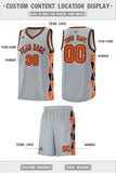 Custom Personalized Side Two-Color Triangle Splicing Sports Uniform Basketball Jersey For Unisex