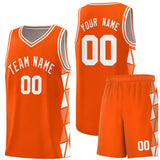 Custom Tank Top Side Two-Color Triangle Splicing Sports Uniform Basketball Jersey Printed Logo Number