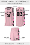 Custom Personalized Side Two-Color Triangle Splicing Sports Uniform Basketball Jersey For Unisex