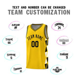Custom Personalized Side Two-Color Triangle Splicing Sports Uniform Basketball Jersey For Unisex