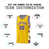 Custom Personalized Side Two-Color Triangle Splicing Sports Uniform Basketball Jersey For Unisex