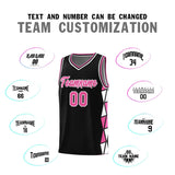 Custom Personalized Side Two-Color Triangle Splicing Sports Uniform Basketball Jersey For Youth
