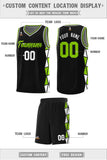Custom Hip Hop Side Two-Color Triangle Splicing Sports Uniform Basketball Jersey Add Logo Number
