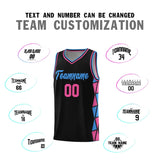Custom Hip Hop Side Two-Color Triangle Splicing Sports Uniform Basketball Jersey Printed Logo Number