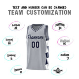 Custom Personalized Side Two-Color Triangle Splicing Sports Uniform Basketball Jersey For Adult