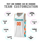 Custom Hip Hop Side Two-Color Triangle Splicing Sports Uniform Basketball Jersey Add Logo Number