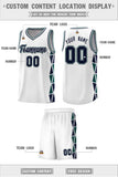 Custom Hip Hop Side Two-Color Triangle Splicing Sports Uniform Basketball Jersey Text Logo Number