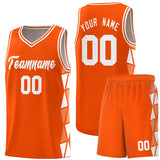 Custom Personalized Side Two-Color Triangle Splicing Sports Uniform Basketball Jersey For Adult