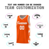 Custom Personalized Side Two-Color Triangle Splicing Sports Uniform Basketball Jersey For Adult