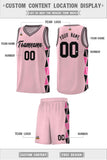 Custom Hip Hop Side Two-Color Triangle Splicing Sports Uniform Basketball Jersey Printed Logo Number