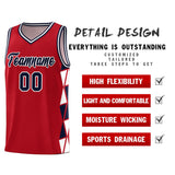 Custom Hip Hop Side Two-Color Triangle Splicing Sports Uniform Basketball Jersey Add Logo Number