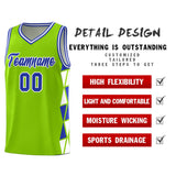 Custom Hip Hop Side Two-Color Triangle Splicing Sports Uniform Basketball Jersey Add Logo Number