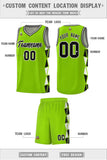 Custom Hip Hop Side Two-Color Triangle Splicing Sports Uniform Basketball Jersey Text Logo Number