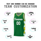 Custom Personalized Side Two-Color Triangle Splicing Sports Uniform Basketball Jersey For Adult