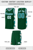 Custom Hip Hop Side Two-Color Triangle Splicing Sports Uniform Basketball Jersey Printed Logo Number