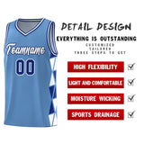 Custom Personalized Side Two-Color Triangle Splicing Sports Uniform Basketball Jersey For Youth