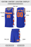Custom Personalized Side Two-Color Triangle Splicing Sports Uniform Basketball Jersey For Youth
