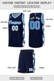 Custom Personalized Side Two-Color Triangle Splicing Sports Uniform Basketball Jersey For Adult