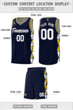 Custom Hip Hop Side Two-Color Triangle Splicing Sports Uniform Basketball Jersey Add Logo Number