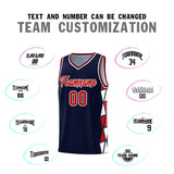 Custom Hip Hop Side Two-Color Triangle Splicing Sports Uniform Basketball Jersey Text Logo Number