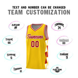 Custom Hip Hop Side Two-Color Triangle Splicing Sports Uniform Basketball Jersey Text Logo Number