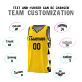 Custom Hip Hop Side Two-Color Triangle Splicing Sports Uniform Basketball Jersey Printed Logo Number