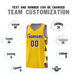 Custom Hip Hop Side Two-Color Triangle Splicing Sports Uniform Basketball Jersey Printed Logo Number